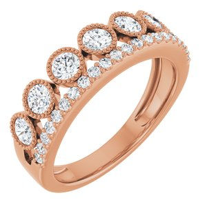 14K Rose Gold 1 CTW Lab-Grown Diamond Ring