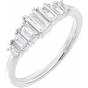 14K White Gold 1/2 CTW Lab-Grown Diamond Ring