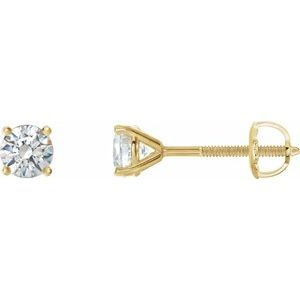 14K Yellow Gold 1/2 CTW Natural Diamond Cocktail-Style Earrings