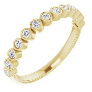 14K Yellow Gold 1/4 CTW Natural Diamond Ring