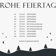 Feiertags Öffnungszeiten 2023