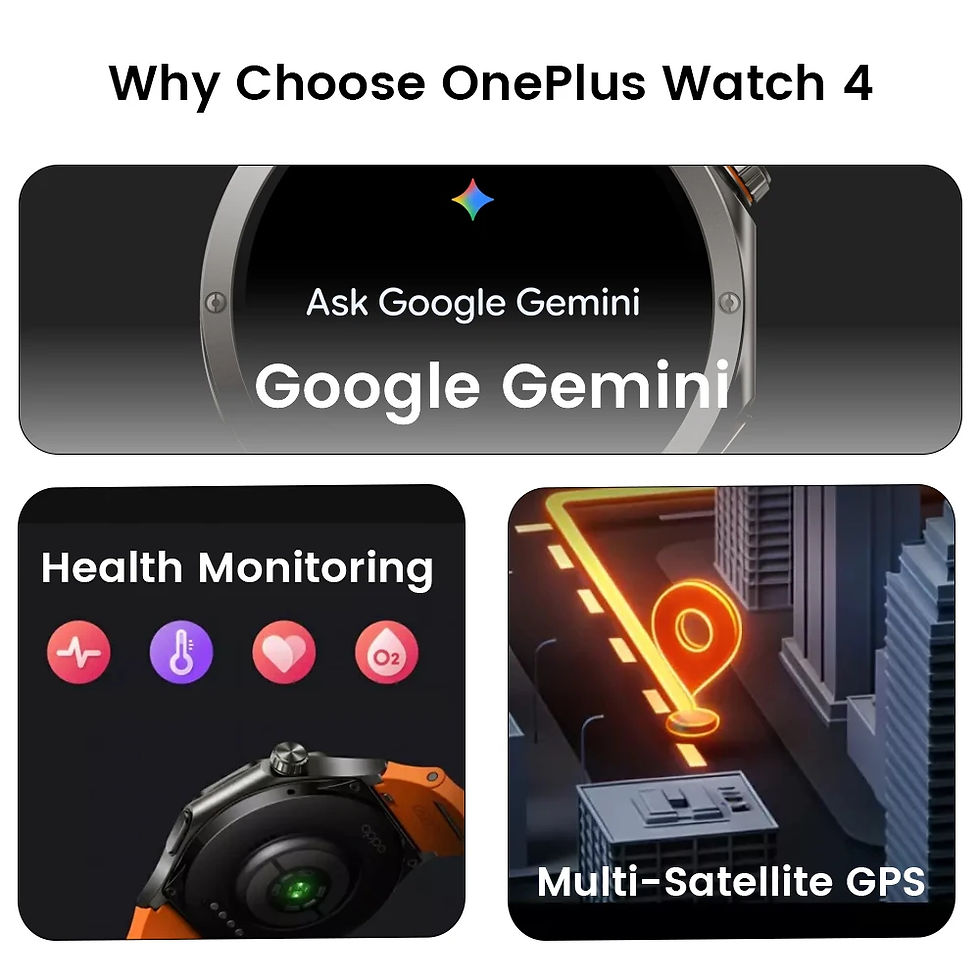 Thumbnail: OnePlus Watch 4 – Wear OS, AMOLED