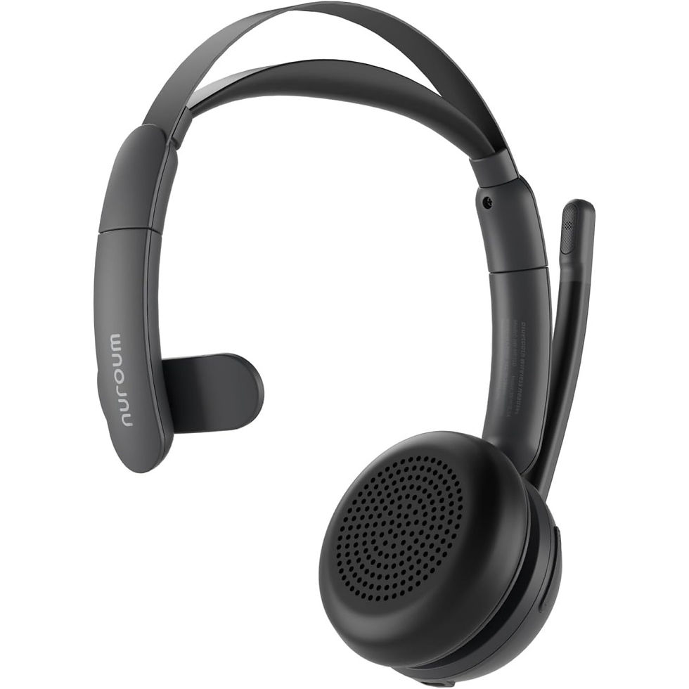 Thumbnail: Nuroum Bluetooth Office Headset with Mic