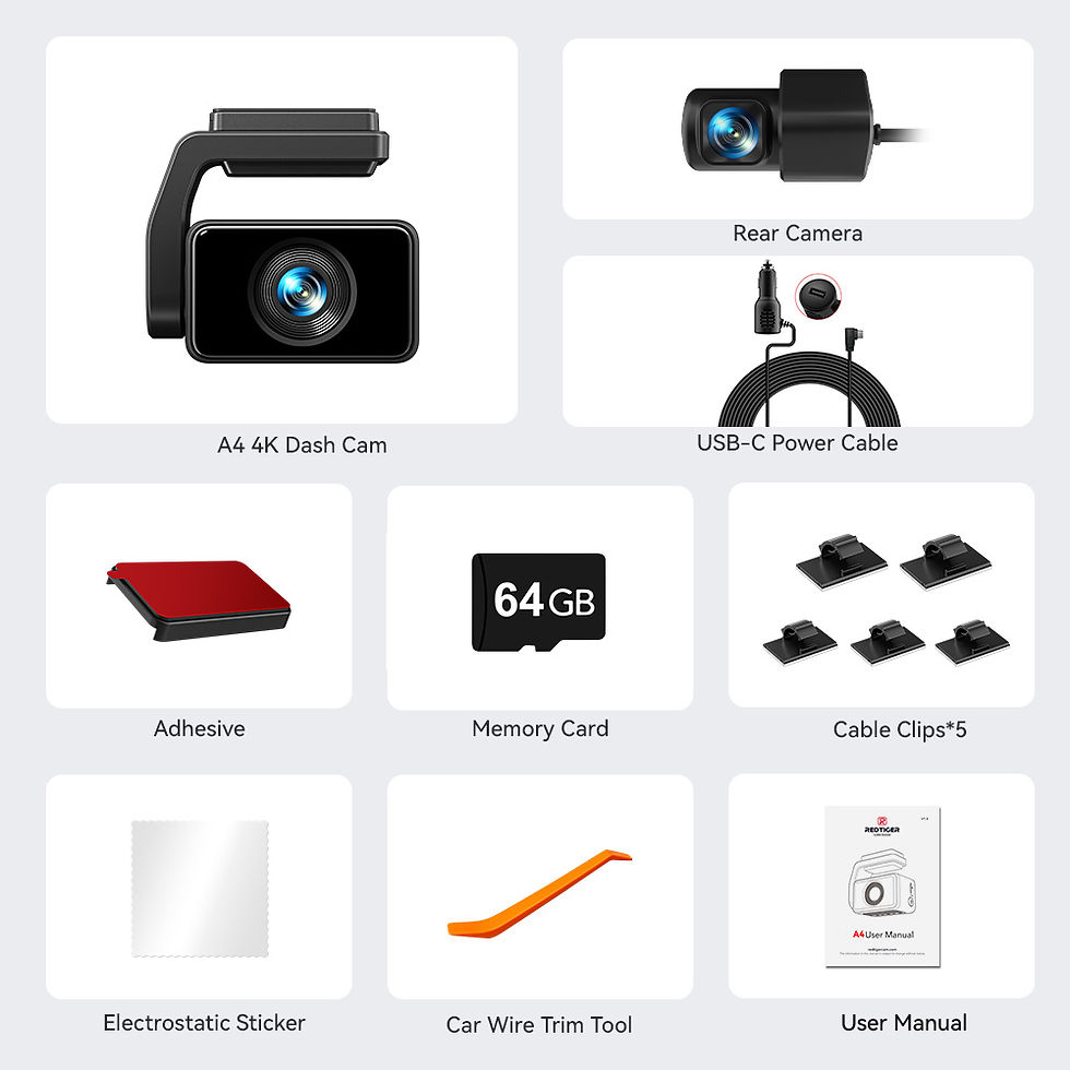 Thumbnail: REDTIGER A4 4K Front & Rear Dash Cam