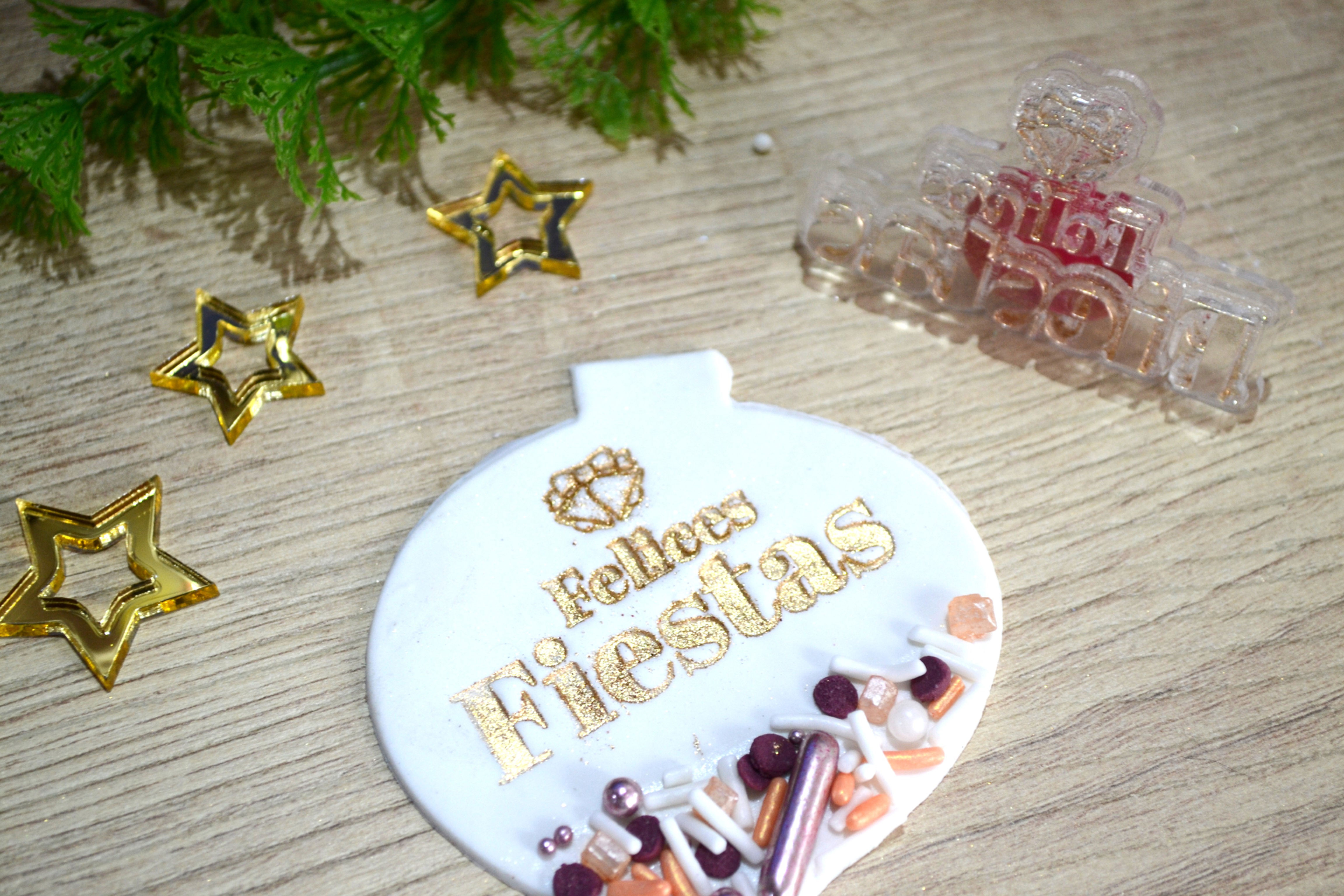 FELICES FIESTAS Navidad sello