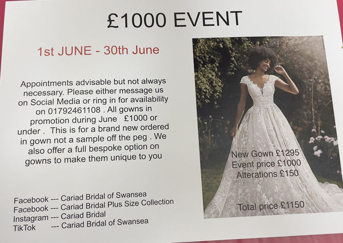 £1000 event June 2023