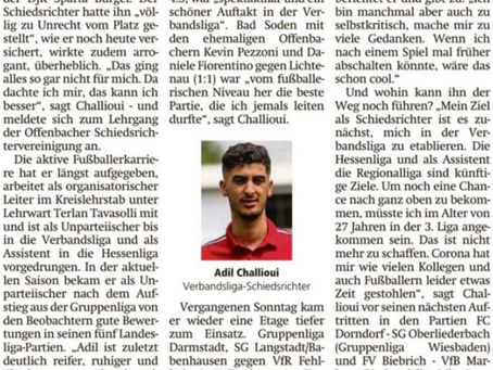 Offenbach Post berichtet über Verbandsliga-SR