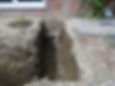 Trench for footings