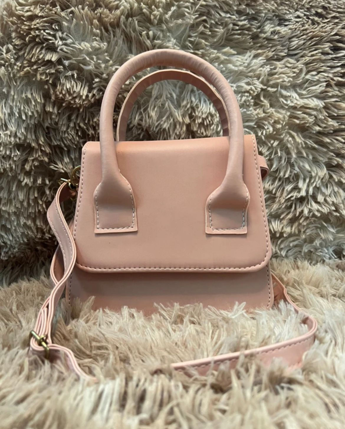 Bolsa rosa nude