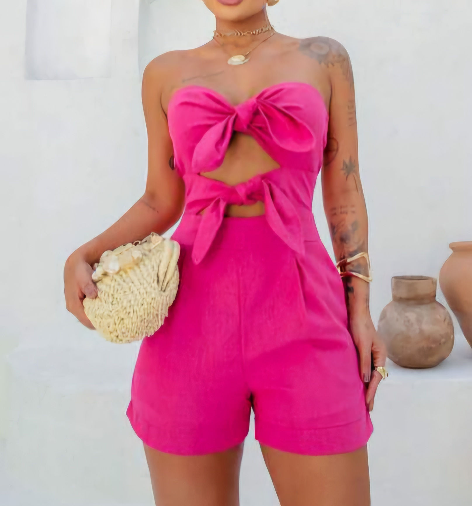 Macaquinho rosa pink