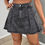 Miniatura: Saia Jeans Feminina (lavagem cinza)