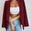 Miniatura: Blazer Feminino (Vinho)