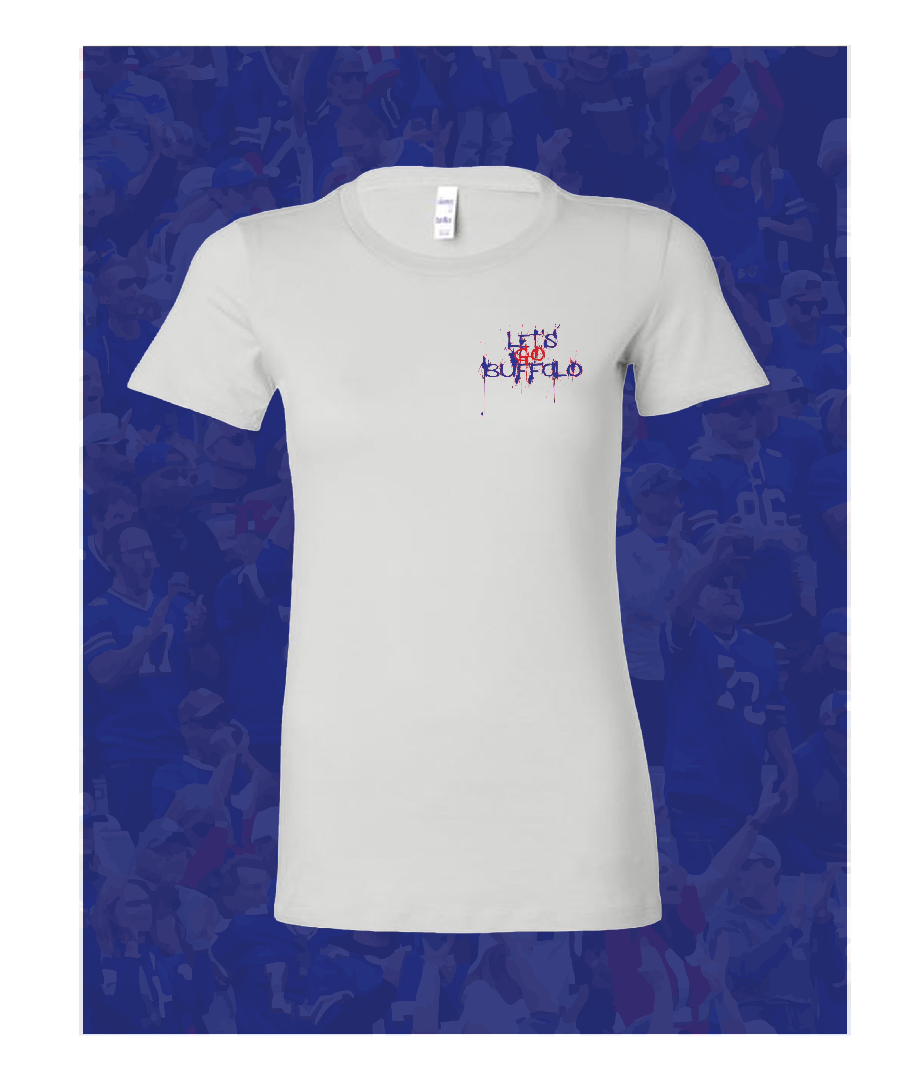 WOMENS BUFFALORIGINAL "LET'S GO" BUFFALO TEE (PATTERN B)