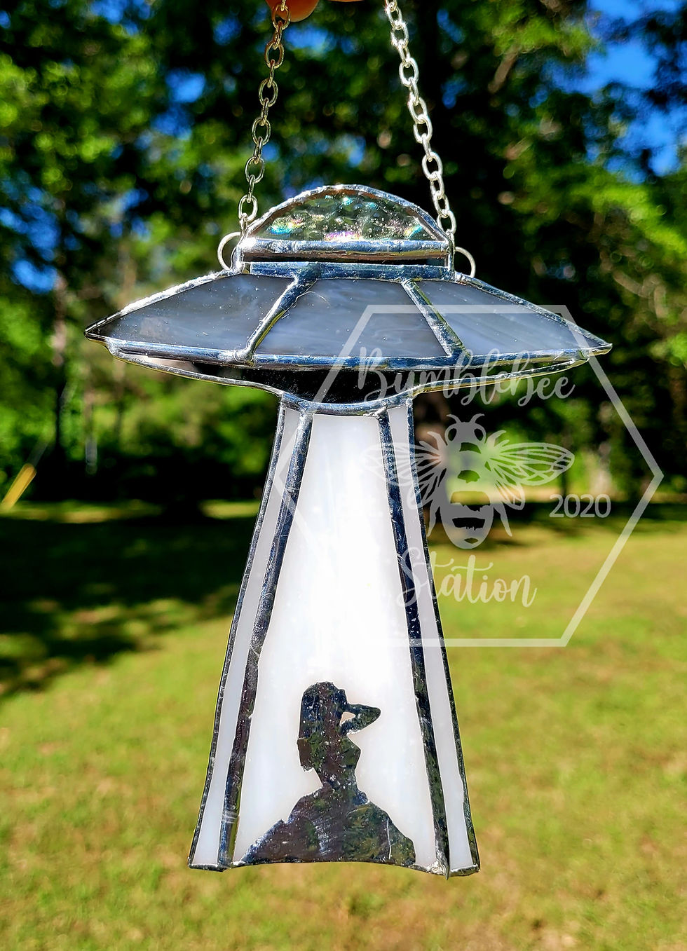 Thumbnail: "Did You Really Beam Me Up?" Down Bad Inspired Stained Glass UFO 