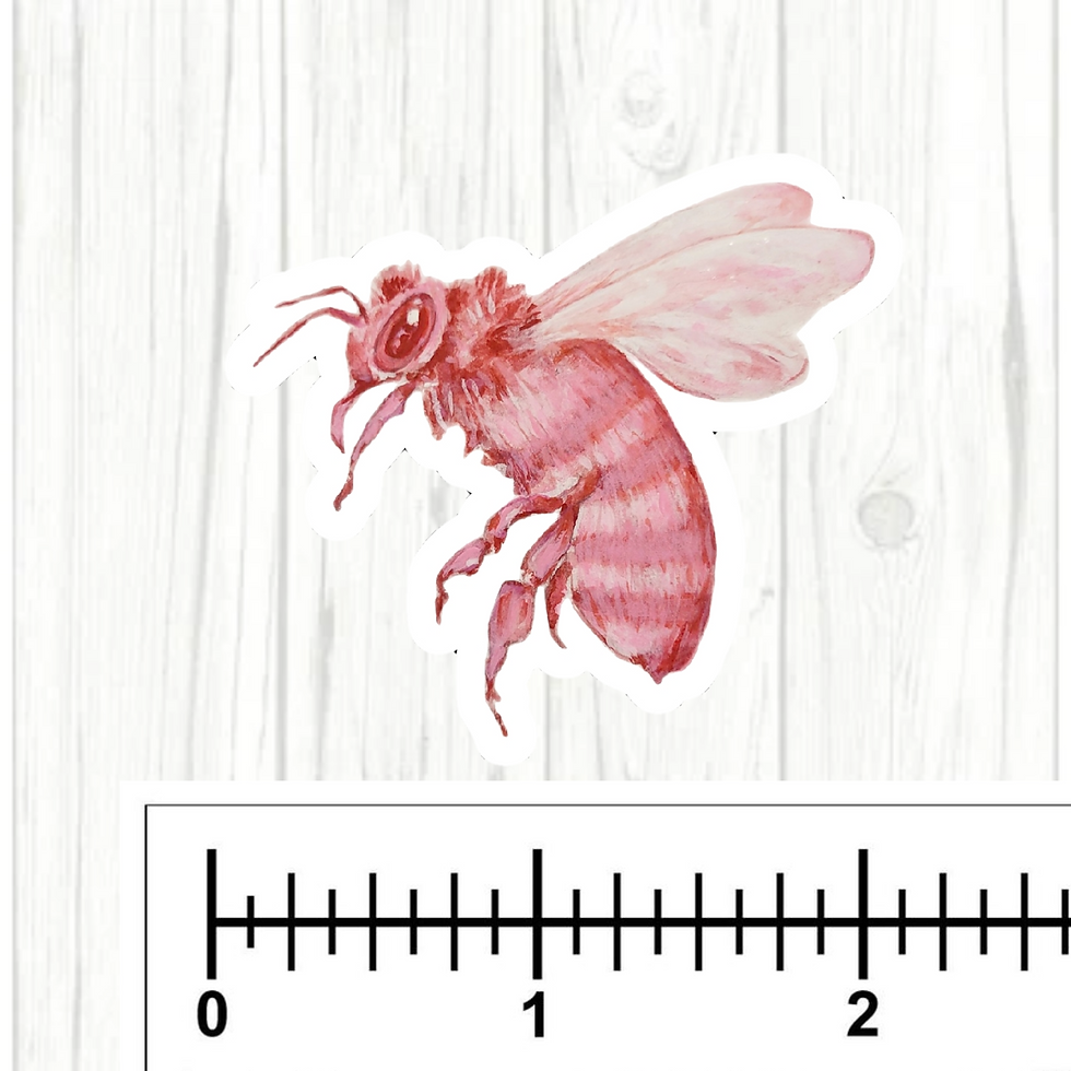 Thumbnail: Pink Bee Sticker