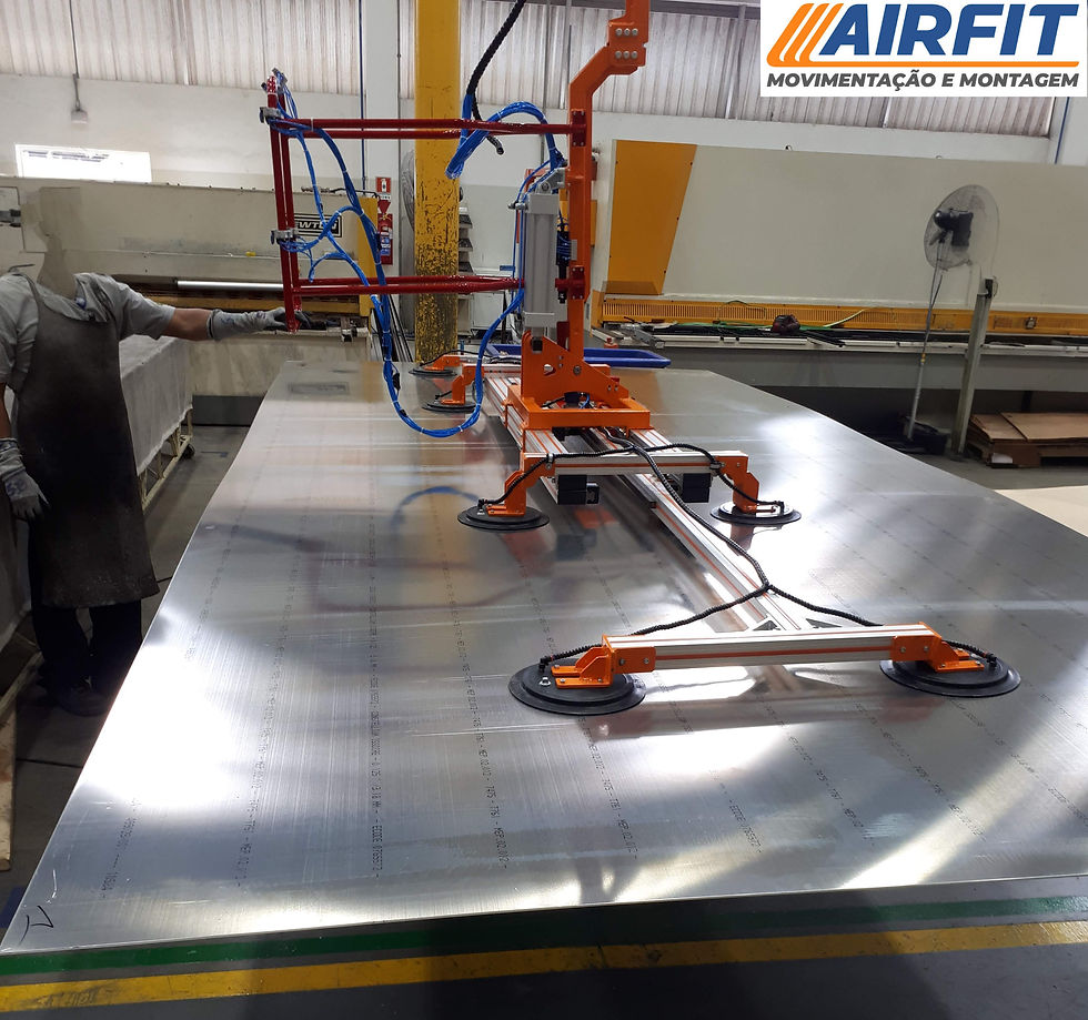 Manipulador Pneumático de Chapas com Ferramenta de Ventosa — Airfit Brasil