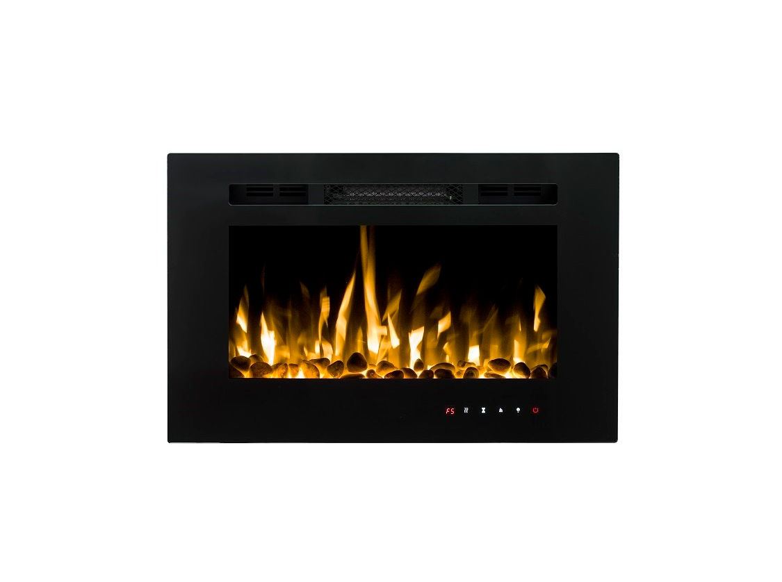 2025 TruFlame 26inch Black Wall Mounted Electric Fire with 3 colour Flames