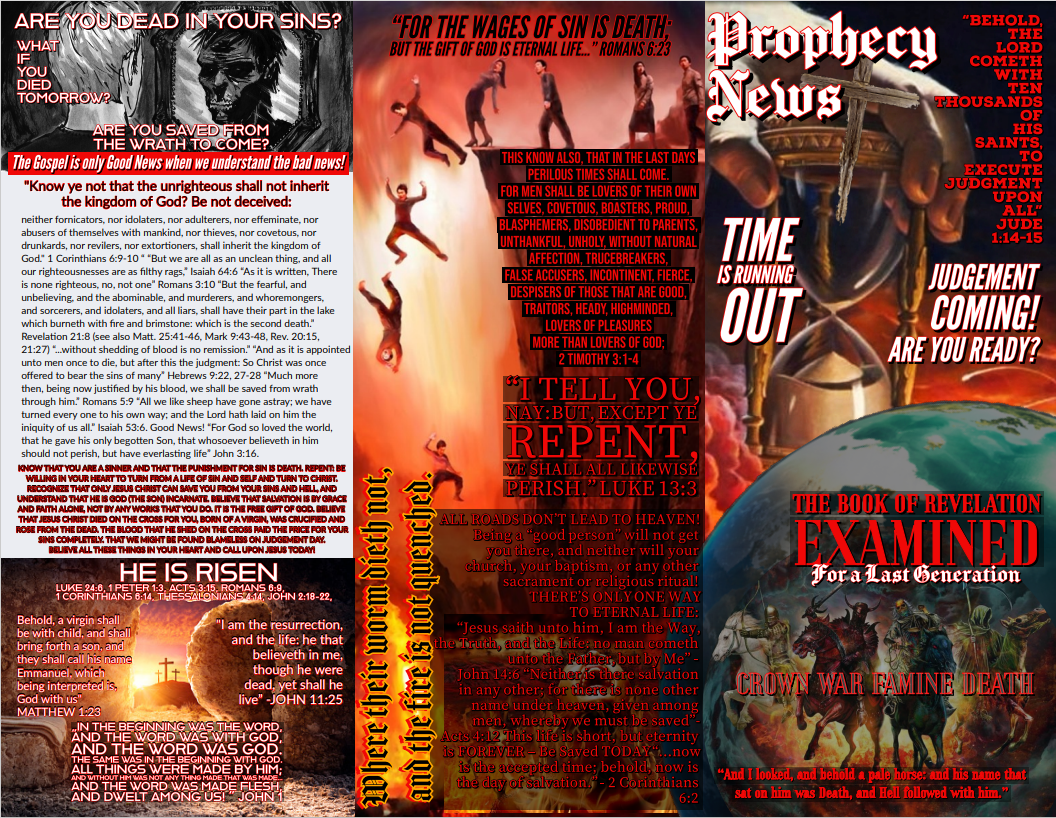SOF End Times Prophecy News: Mark of The Beast Gospel Tracts content media