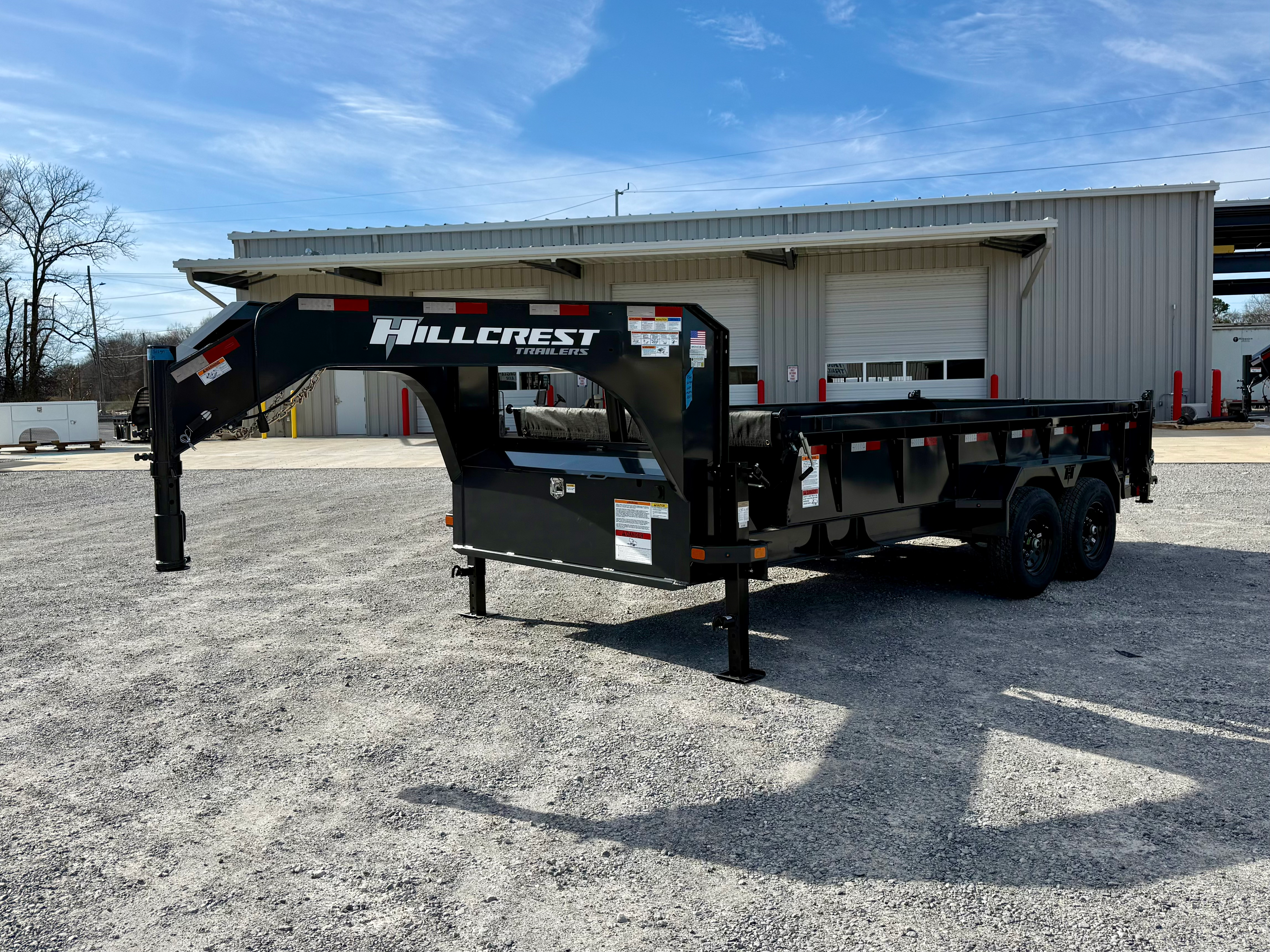 HILLCREST 7X16 GOOSENECK DUMP TRAILER