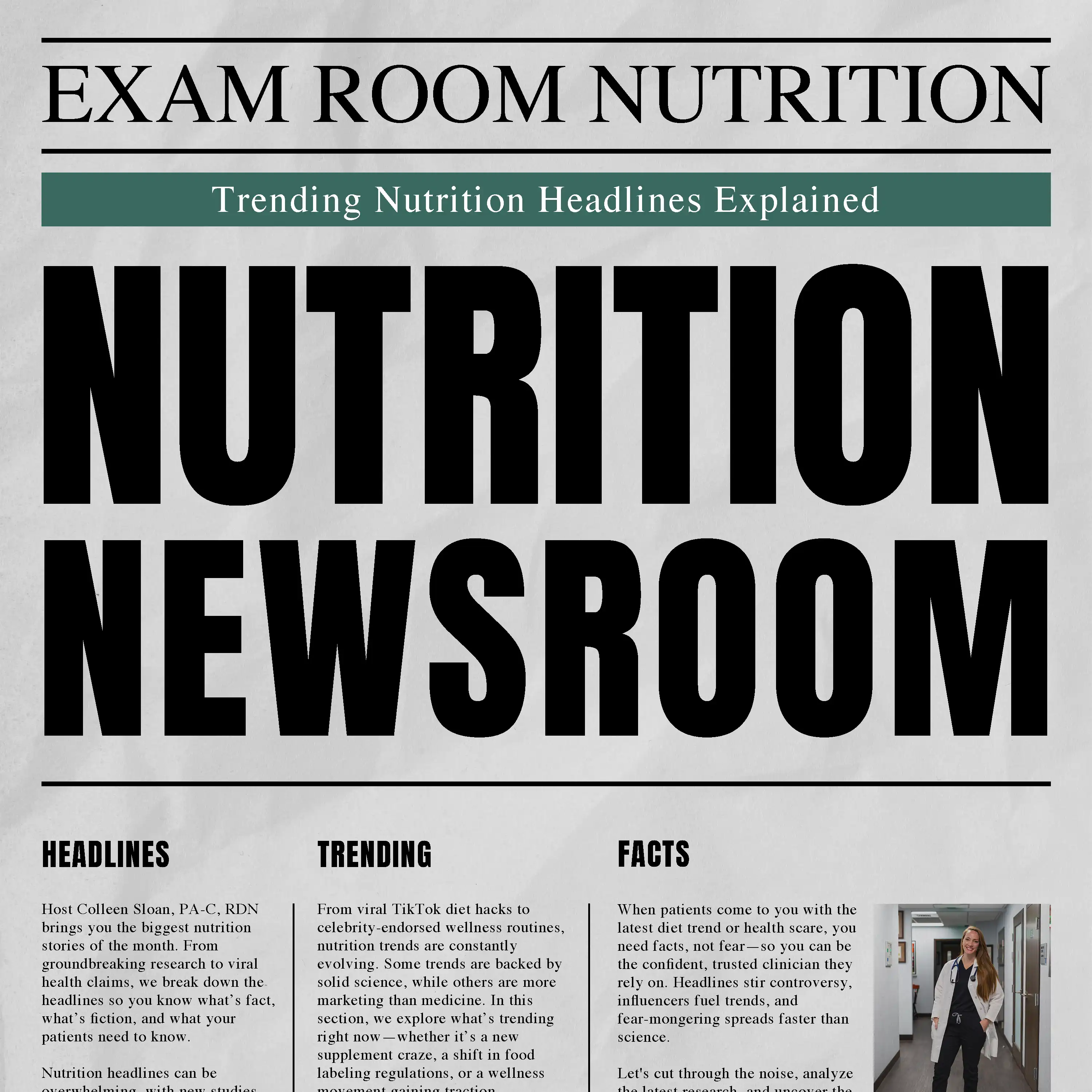 special segment for exam room nutrition cover art