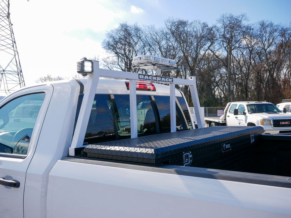 Fleet truck, strobes, safety lights, toolbox