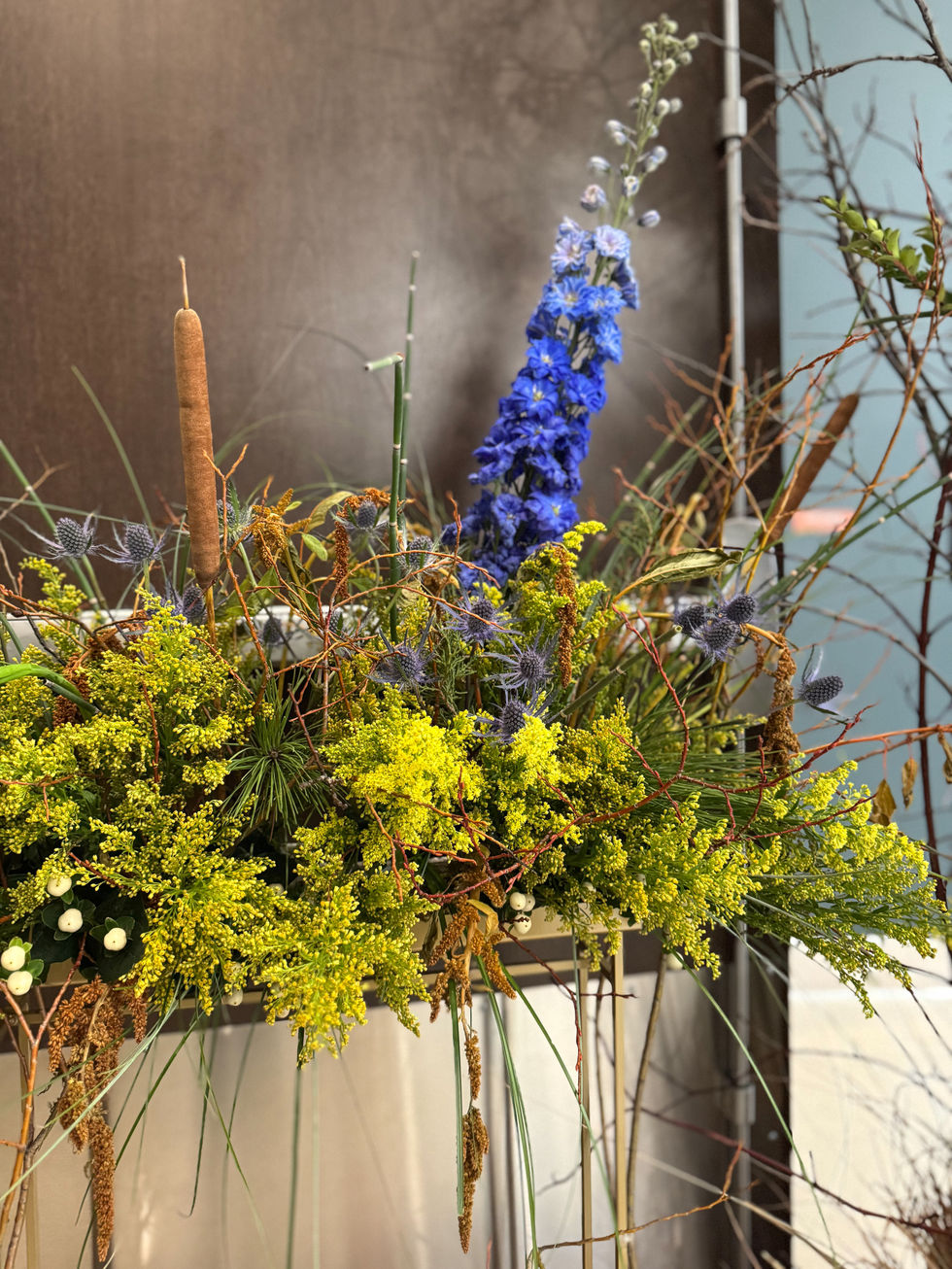 Close-Up of Event Entrance Florals