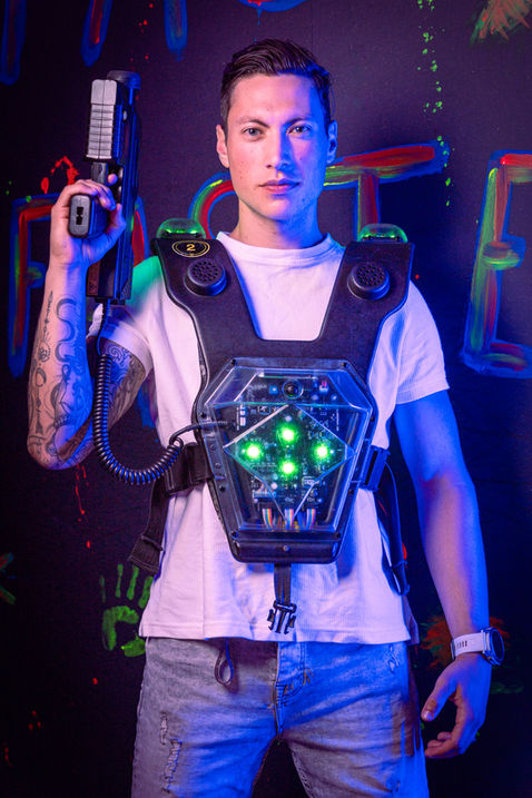 Intense strijd tijdens een lasergame-sessie bij Vier Hoog Breda.