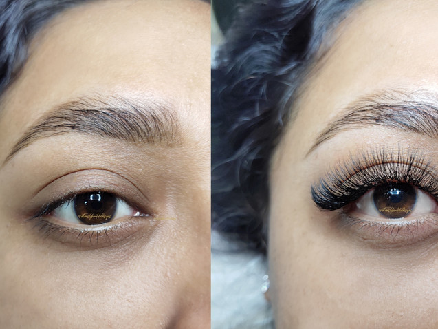 Hybrid lashes, classic and volume New Jersey Lash Artist