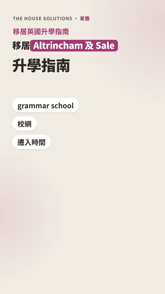 Altrincham 及 Sale 升學短片 · 1:25 · 廣東話