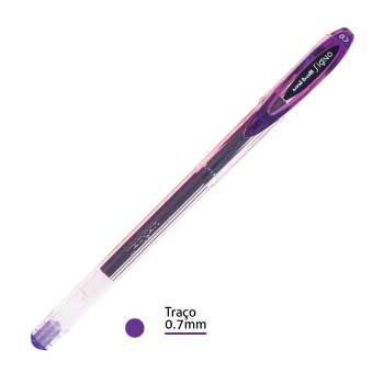 Esferográfica Gel Uni Signo UM120 Violeta 0,7mm 1un (Pack 2un)