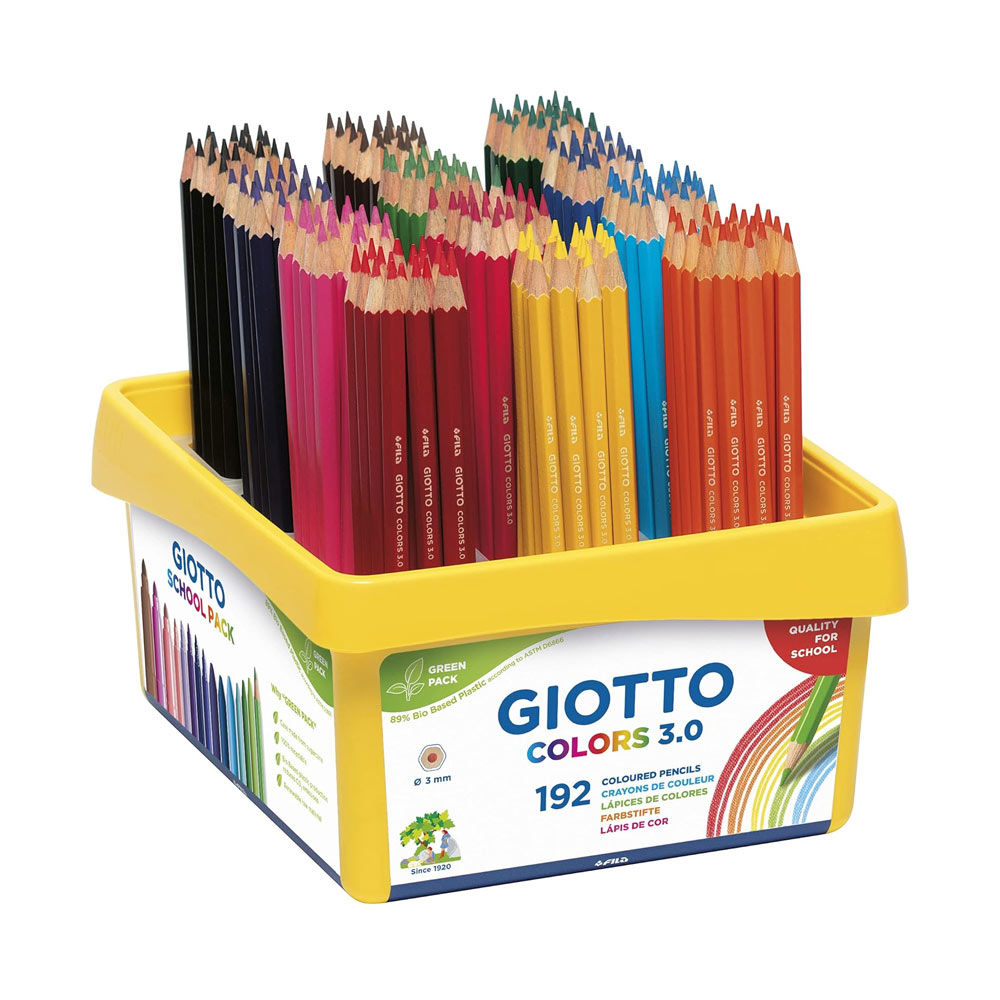 Lápis Cor 192un Cx Escolar Giotto Colors 3.0 18cm