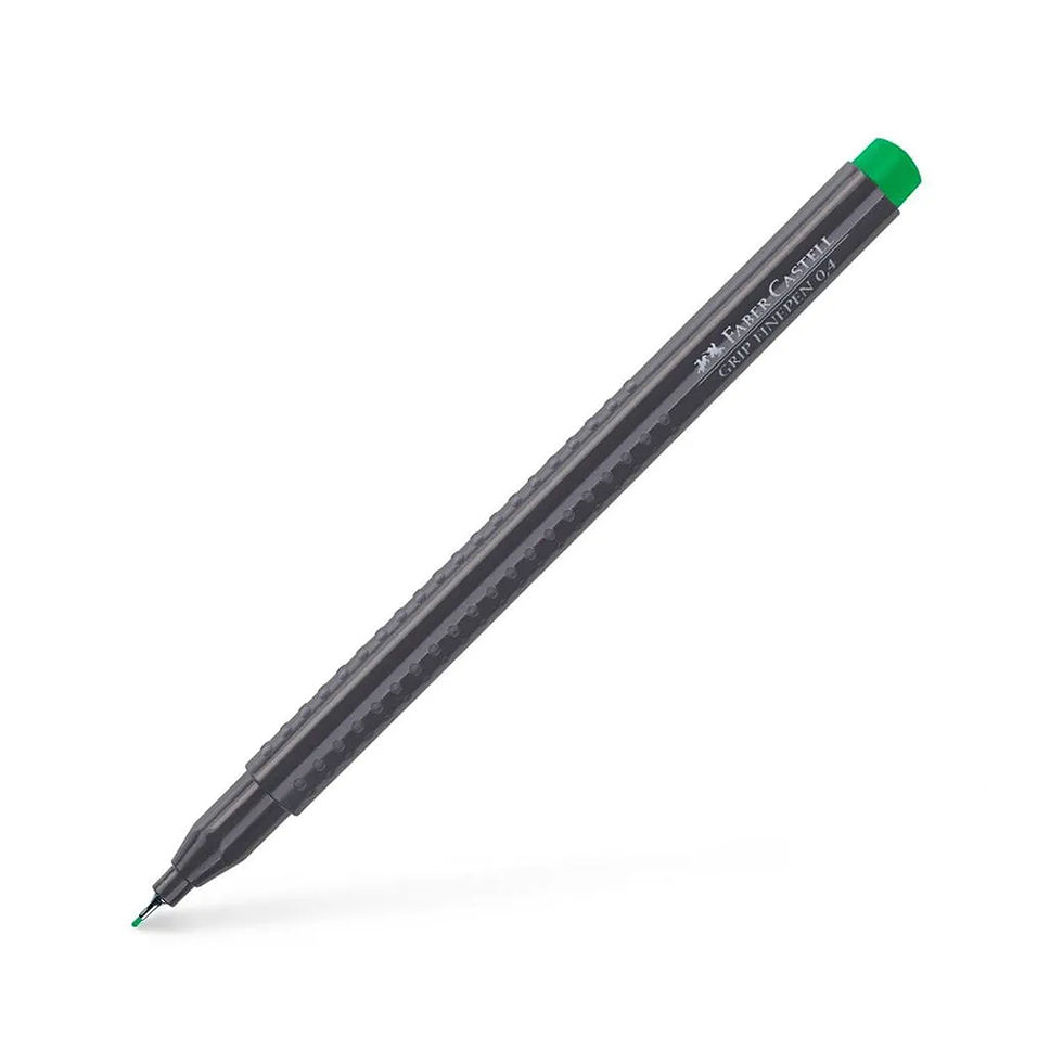 Marcador Fino Faber-Castell 0,4mm Verde Esmeralda 1un (Pack 2un)