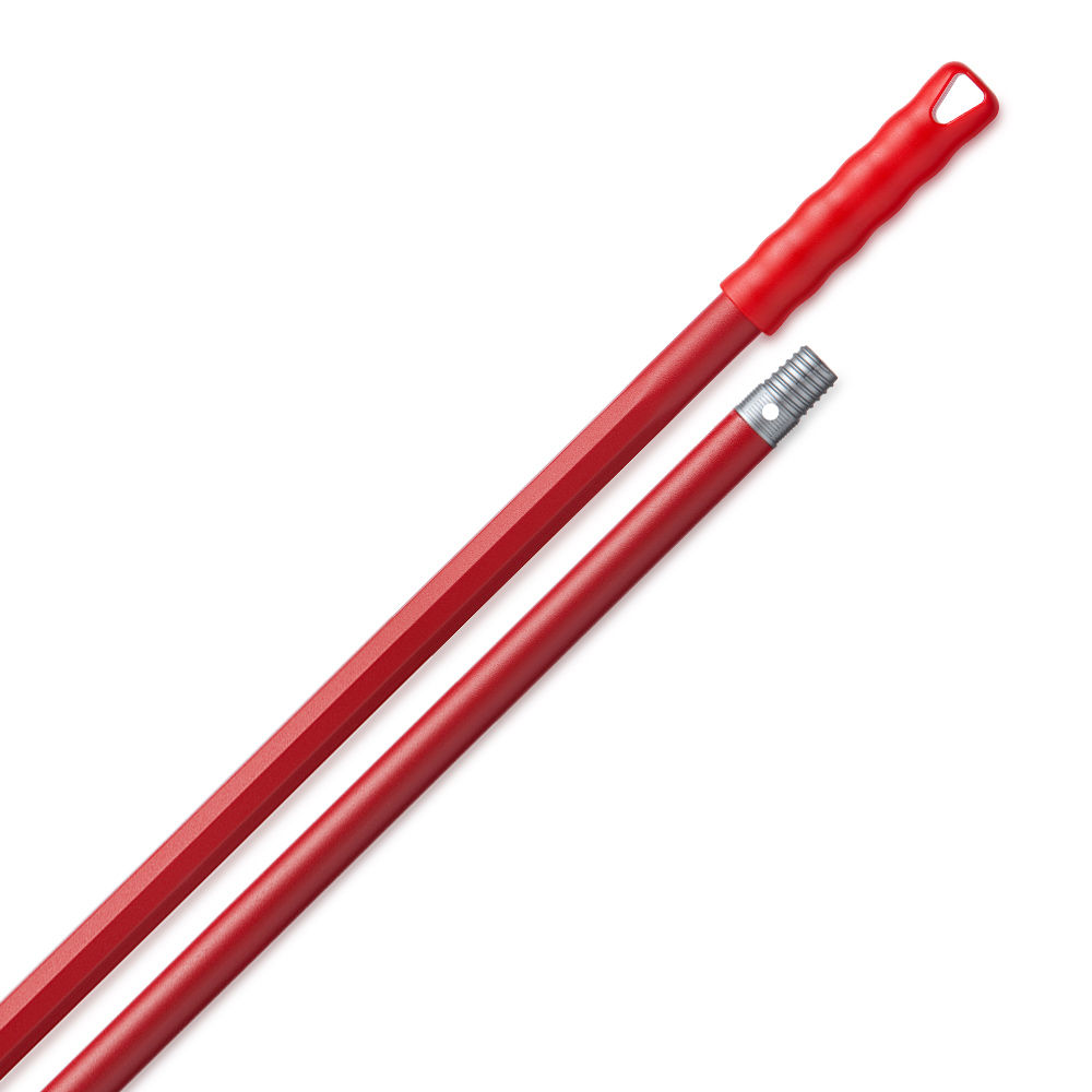 Cabo Esfregona/Vassoura/Mopa Alumínio Vermelho c/Rosca 1.40m