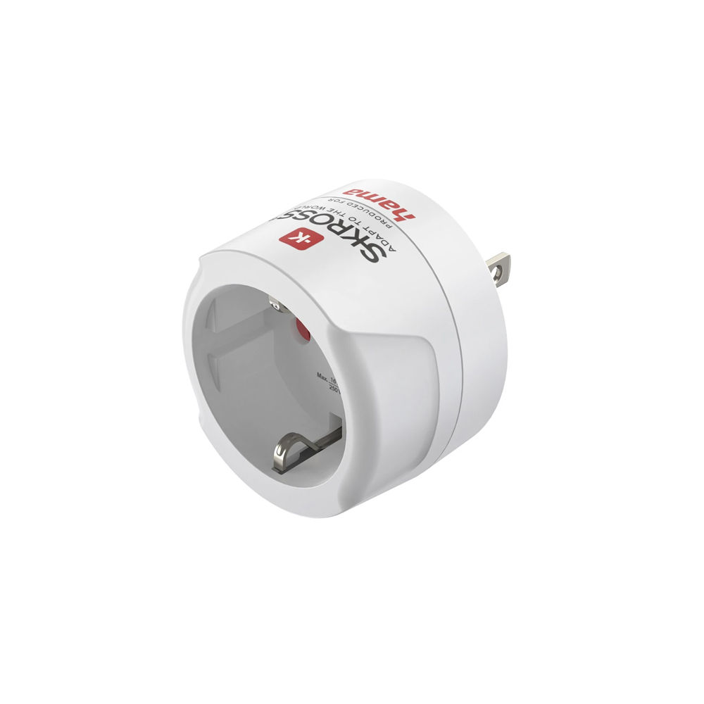 Adaptador Corrente Viagem USA Type-B Branco