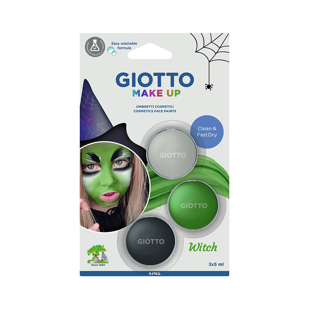 Pintura Facial Giotto Bruxa 3 Cores 1un