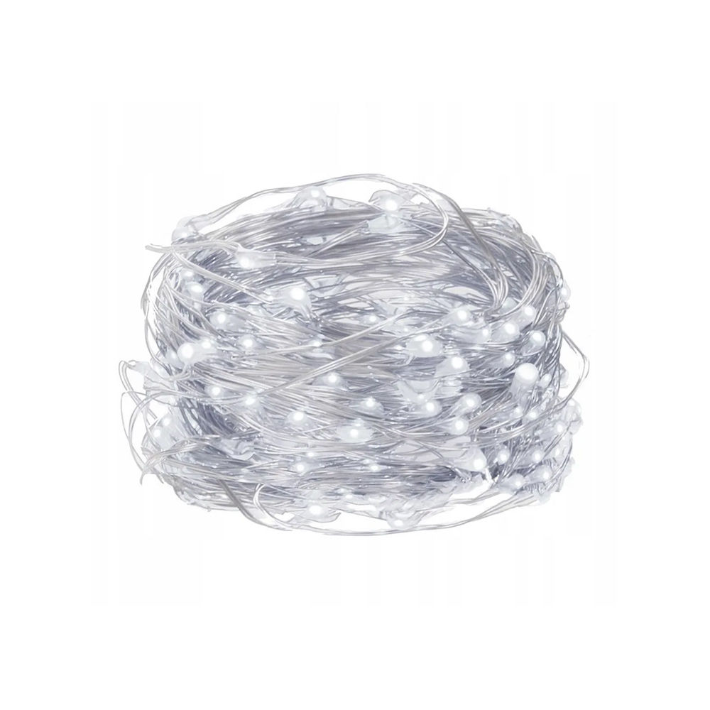 Luzes 20 LEDs de Arame a Pilhas Branco Frio