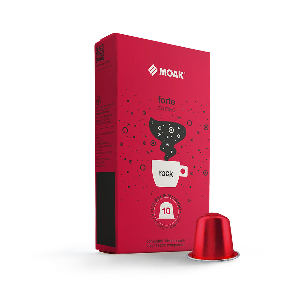 Café Cápsulas p/Nespresso MOAK Forte Rock 10un (Pack 2un)