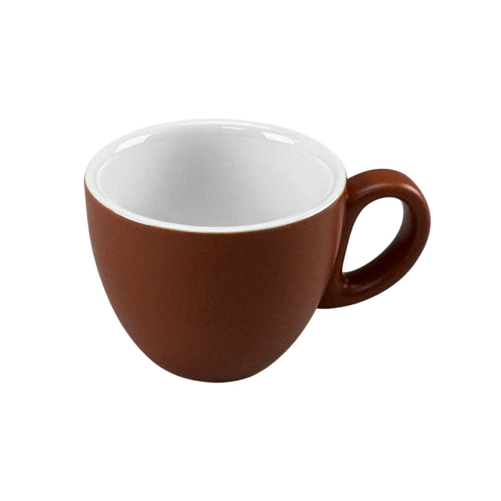 Chávena 080ml Porcelana BARISSIMO Castanho Mate 1un (Pack 12un)