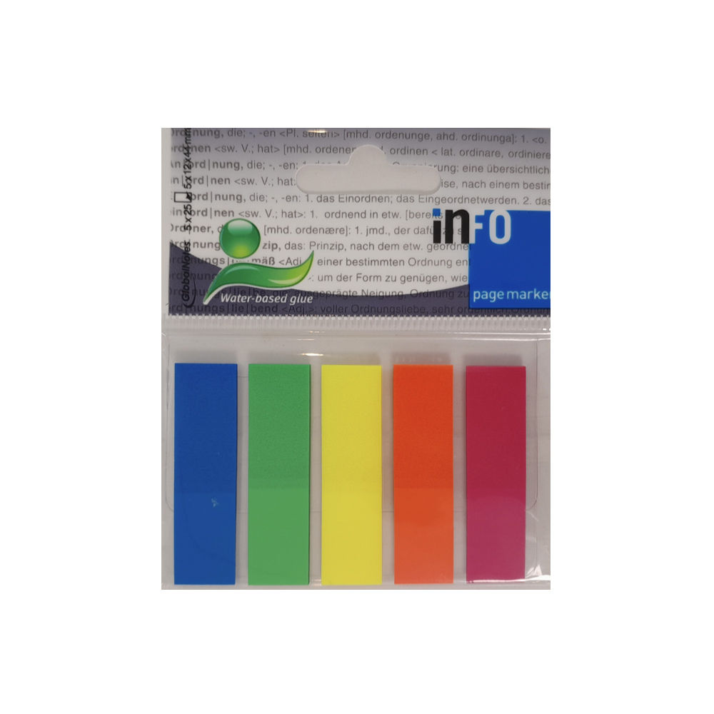 Separadores Film Adesivos 12x44mm Sortido 125un (Pack 2un)