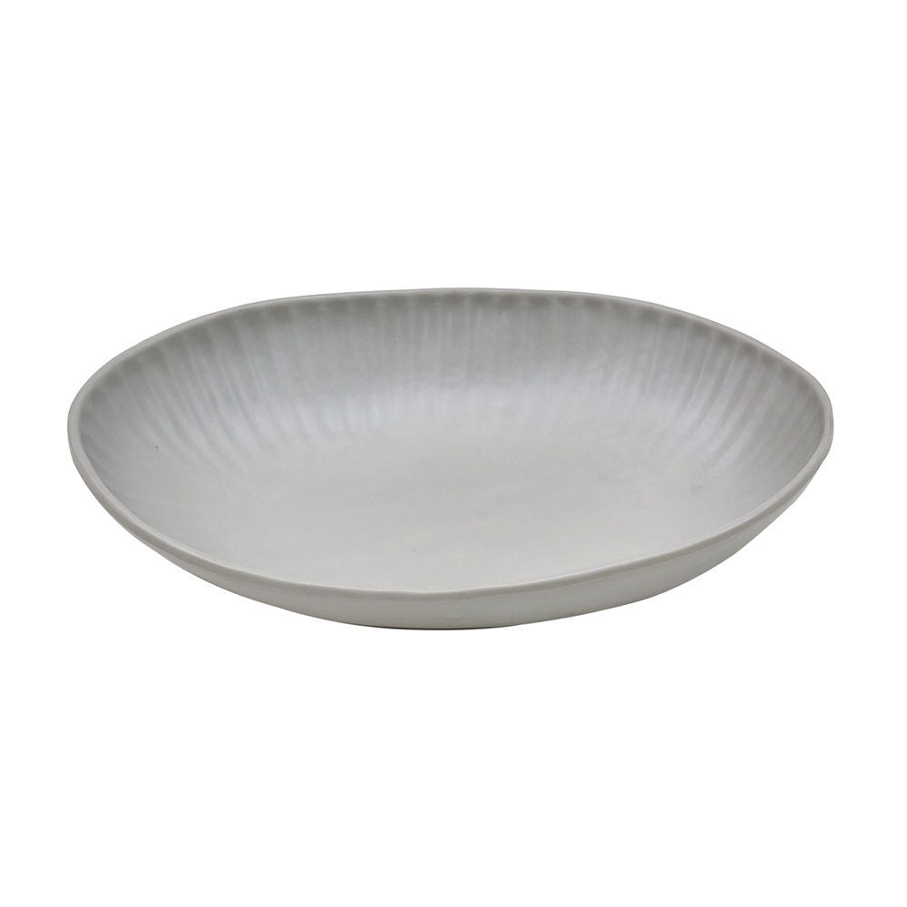 Saladeira 26.5x19.6x5cm Melamina Oval AQUA GREY 1un (Pack 6un)