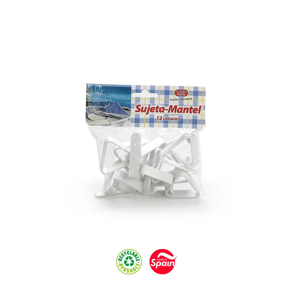 Molas Fixadoras para Toalha de Mesa 12un (Pack 2un)