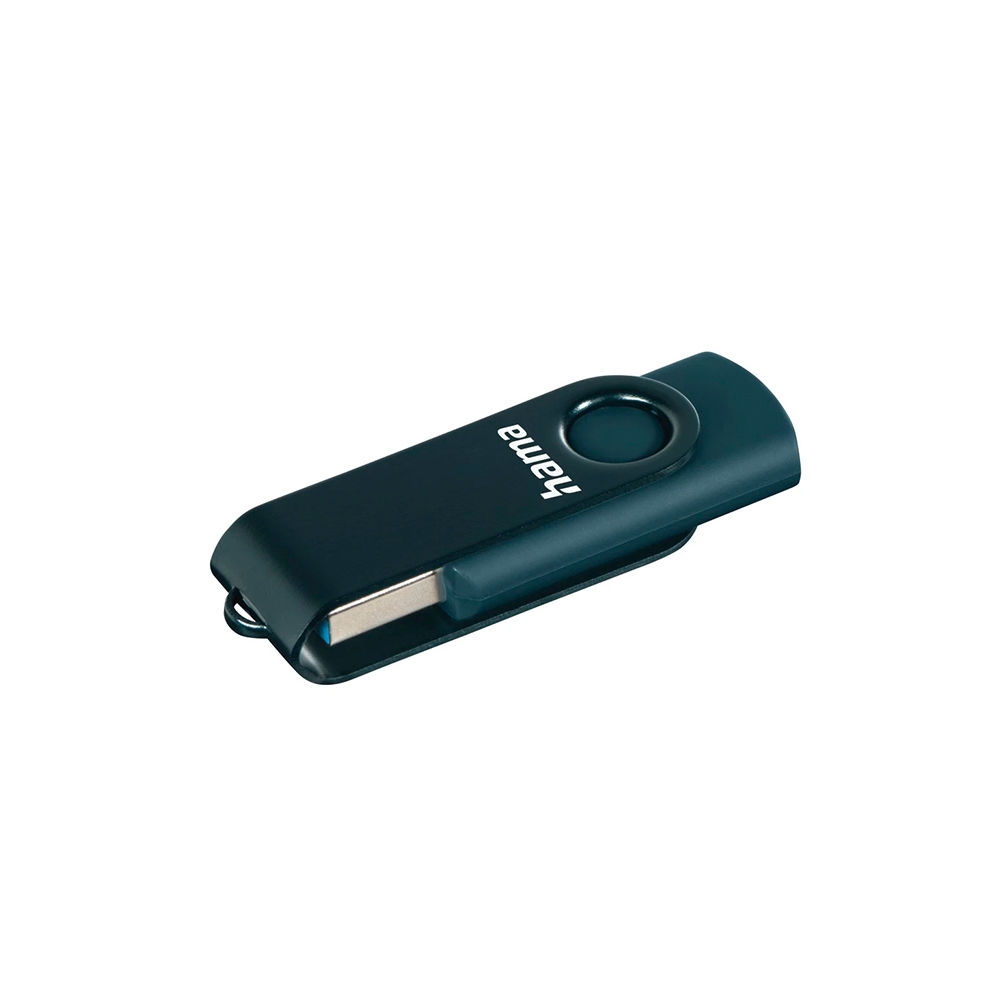 Pen Drive 128GB USB-A 3.0 Hama Rotate Azul Petróleo