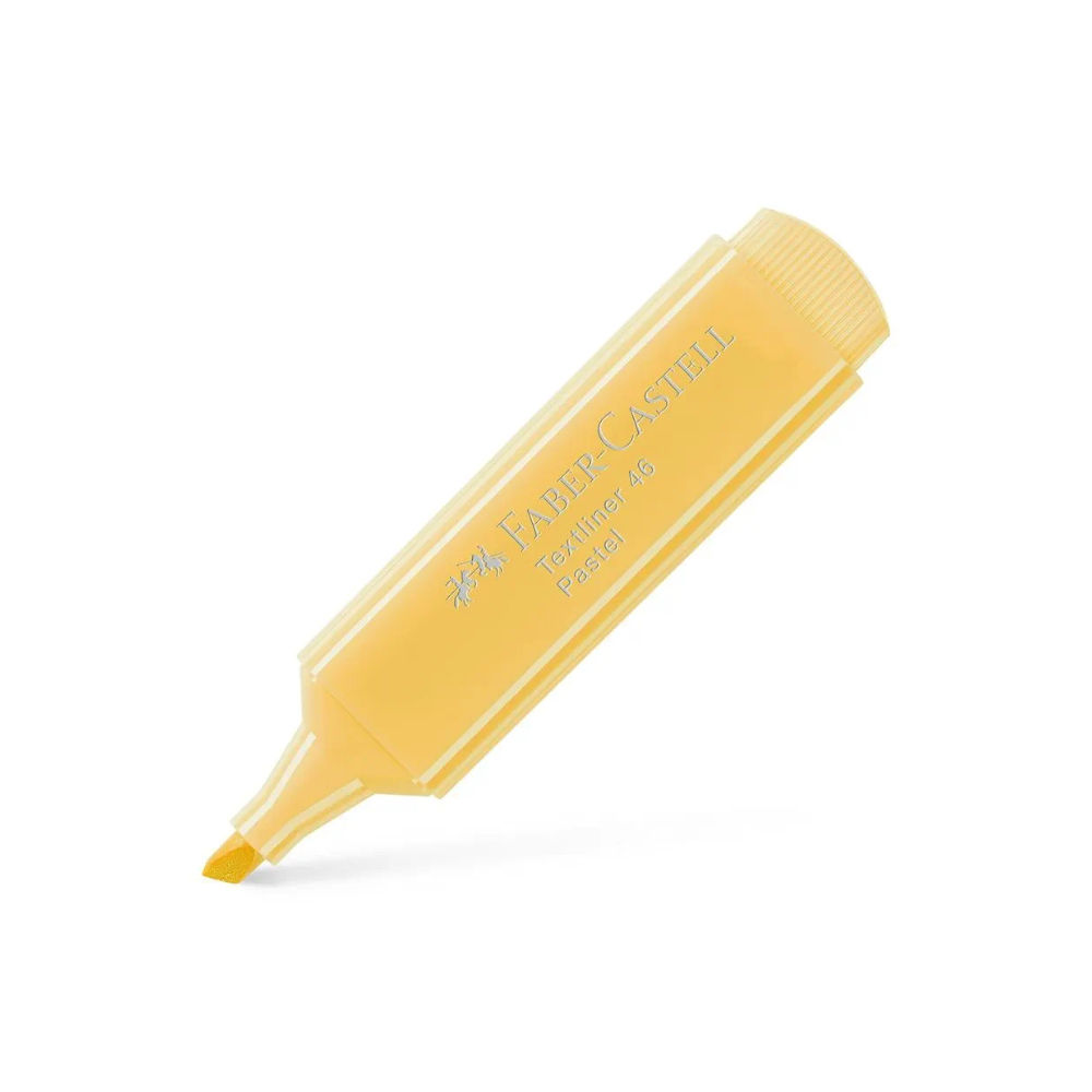 Marcador Fluorescente Faber Textliner 46 Baunilha Pastel 10u