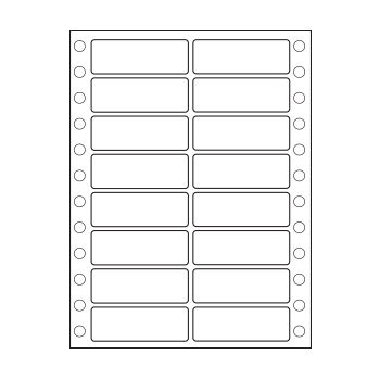 Etiquetas Continuas 2 Vias 102x36mm Cx8000