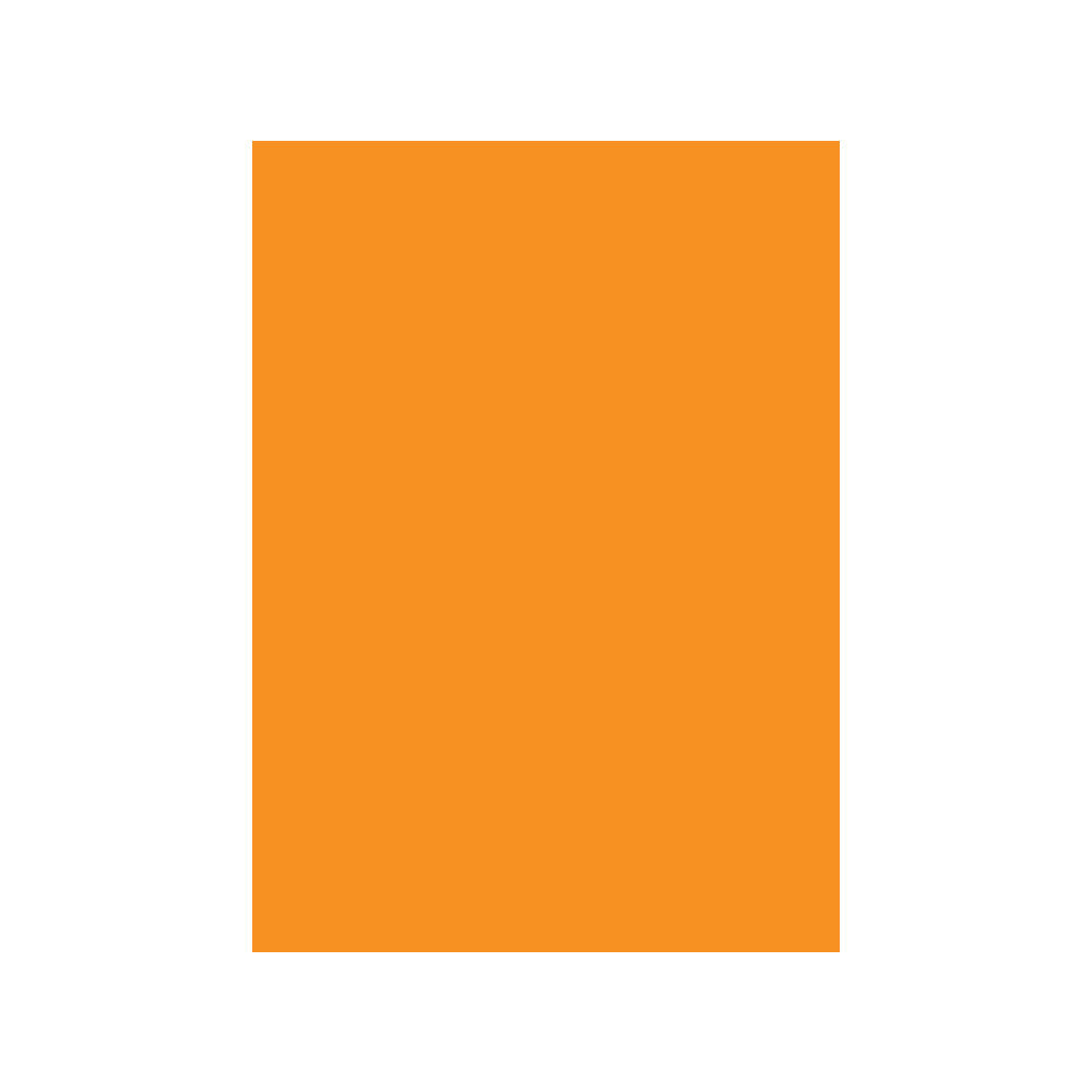 Cartolina A4 180g Laranja 6A 1 Folha (Pack 125un)