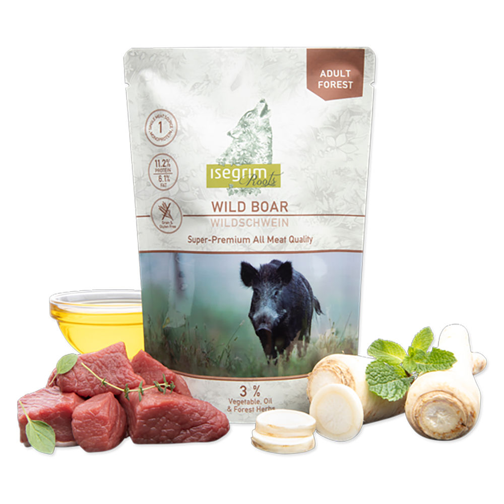 Isegrim Roots Monoproteina Javali 410 Gr (Pack 7 Saquetas)