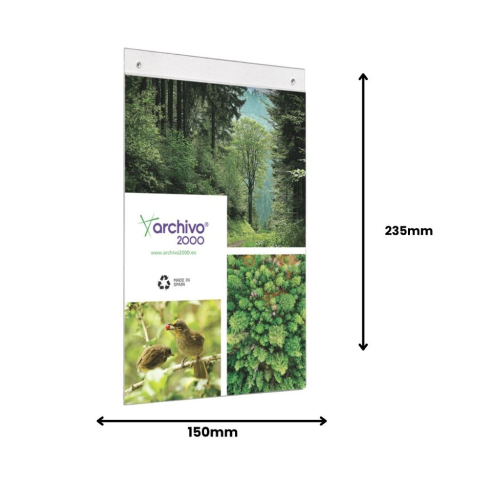 Expositor Parede 150x235mm A5 Vertical