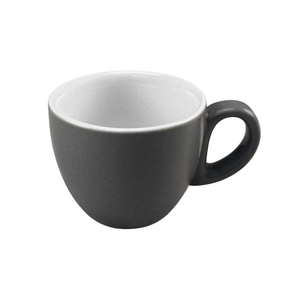 Chávena 080ml Porcelana BARISSIMO Cinzento Mate 1un (Pack 12un)