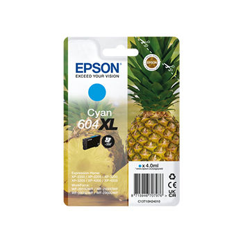 Tinteiro Epson 604XL Azul C13T10H24010 4ml 350 Pág.