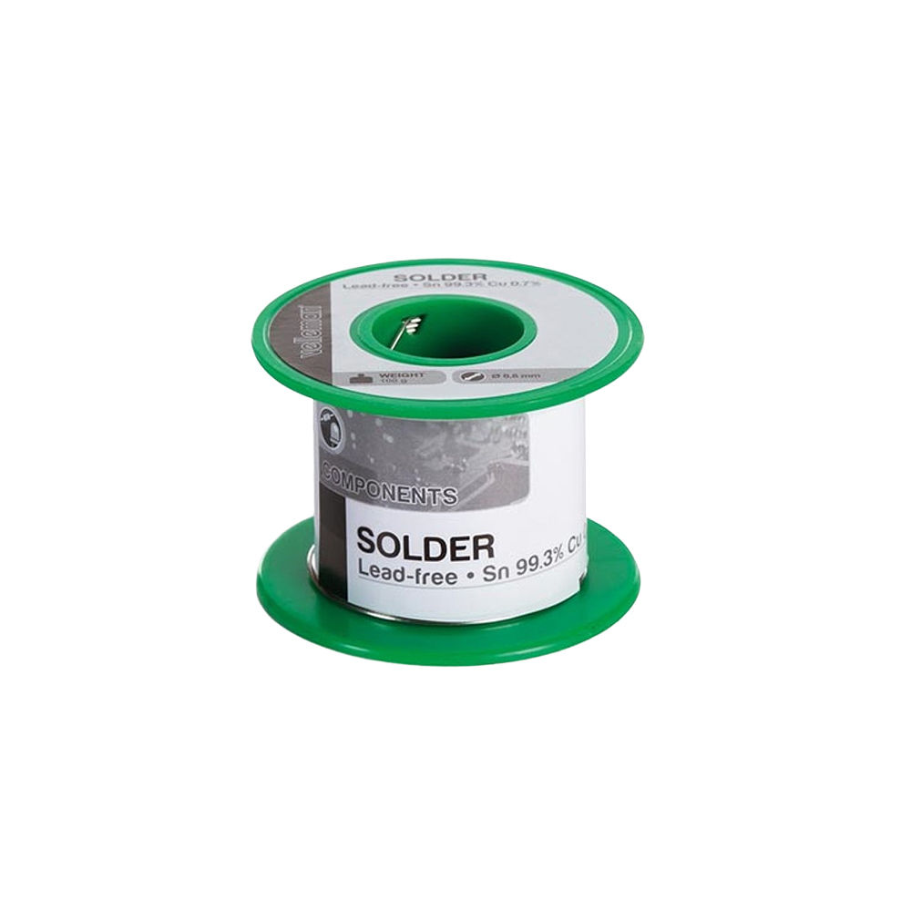 Solda sem Chumbo Sn 99.3% - Cu 0.7% 0.6mm Rolo 100g